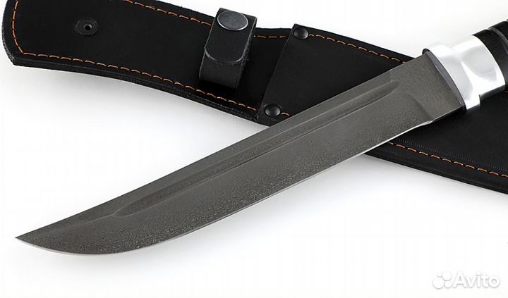 Пластунский нож казачий, сталь Х12мф, черный граб