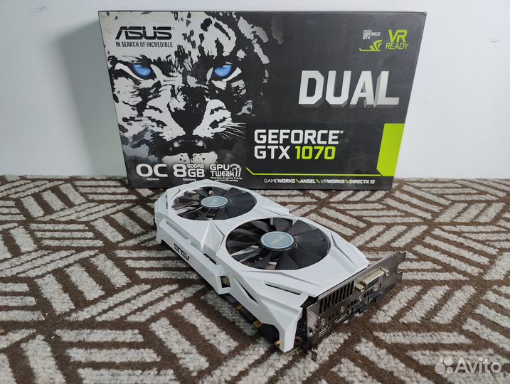 Asus GTX 1070 dual OC 8GB