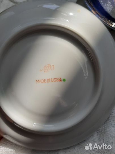 Блюдца cobalt лфз СССР