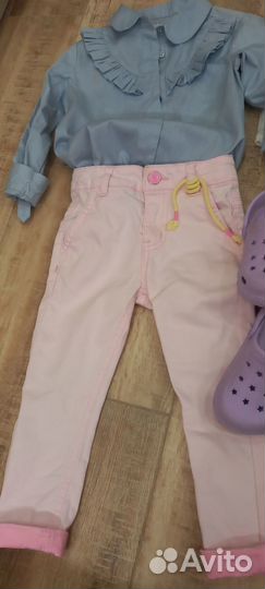 Джинсы блузка на девочку 92 98