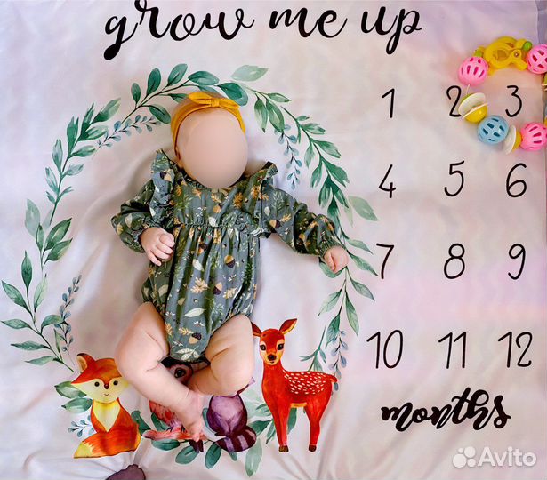 Коврик для фотосессии новорожденных