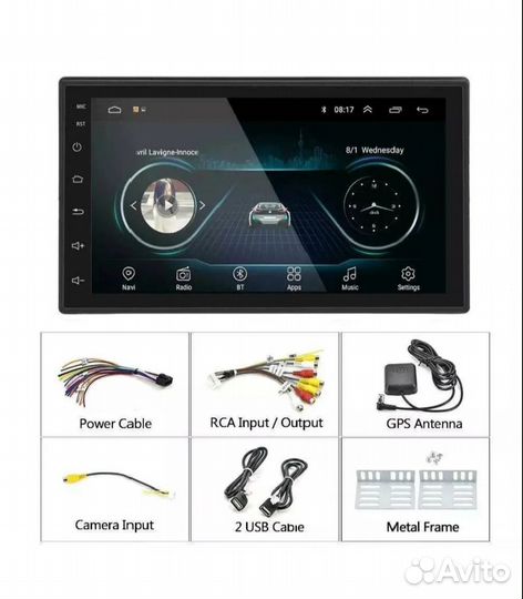 Магнитола 2 din android 7 дюймов 1/16