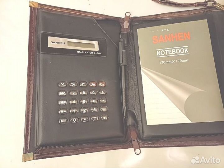 Винтажная деловая папка-барсетка