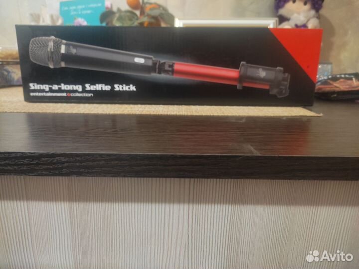 Сельфи палка с микрофоном