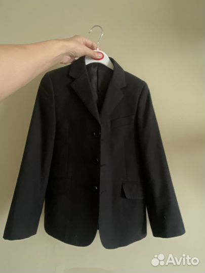 Пиджак школьный черный 128
