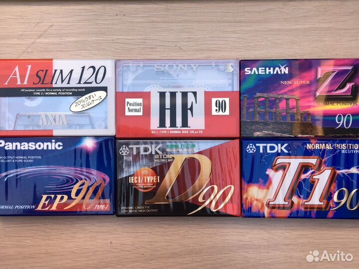 Аудиокассеты новые запечатаннные
