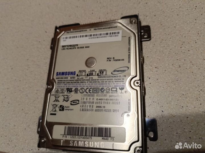 Жесткий диск для ноутбука