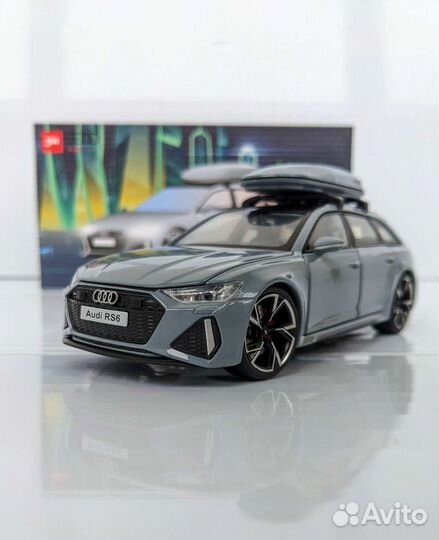 Металлическая модель универсала audi RS 6