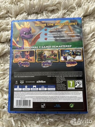 Игра на ps4 spyro трилогия