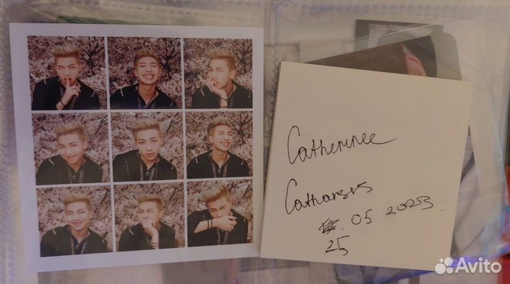 Бтс Намджун карты поло официальные bts