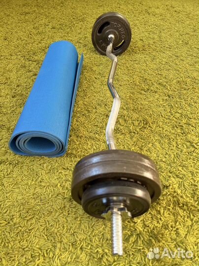 Штанга гриф блины бу