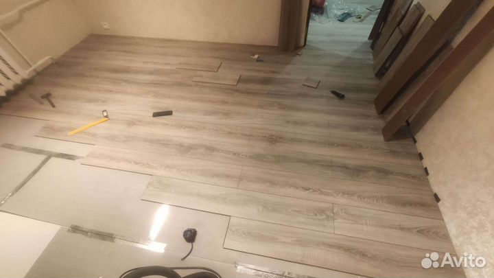 Укладка Линолеума, Ламината, напольных покрытий