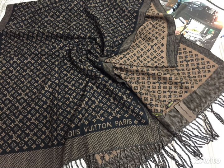 Кашемировый палантин LV Unisex, 3 цвета