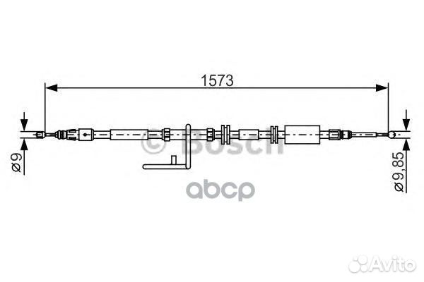 1 987 482 313 Трос ручного тормоза land rover F