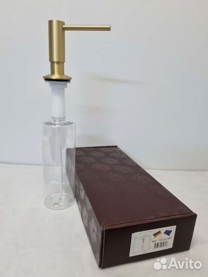 Врезной золотой дозатор Kern F026 Gold Matt