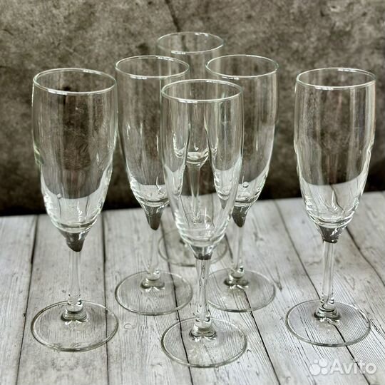 Бокалы / фужеры для шампанского 6 шт