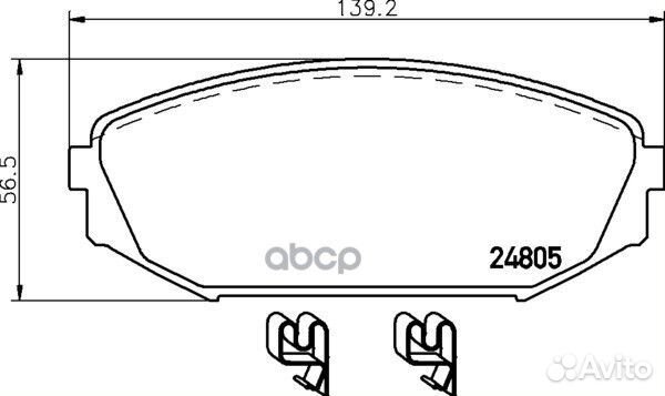 Колодки тормозные дисковые перед honda odys