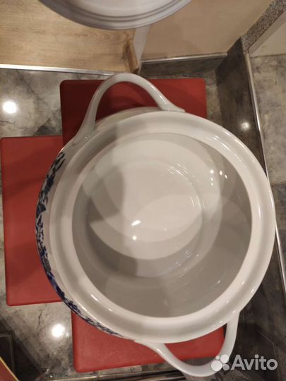 Супница Kahla гдр Синие птицы