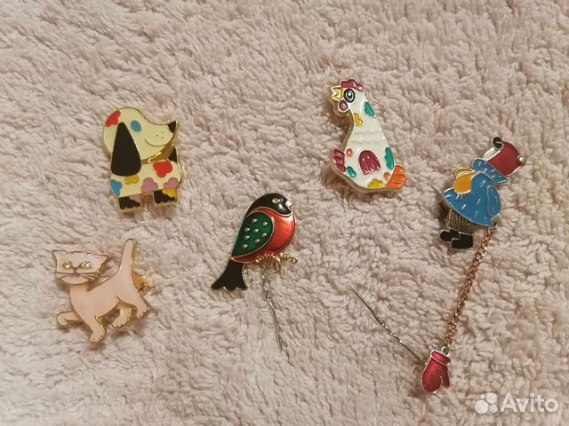 Значок детский Брошка детская Эмаль СССР