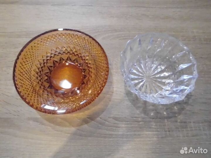 Посуда СССР, цветное стекло, хрусталь, винтаж