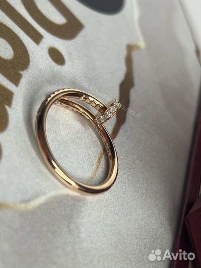 Кольцо cartier juste un clou small paved