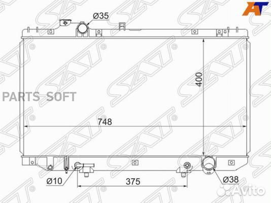 Радиатор охлаждения Тойота Аристо 2JZ-GTE 3.0 97-0