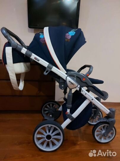 Коляска anex sport 2 в 1 и стул для кормления