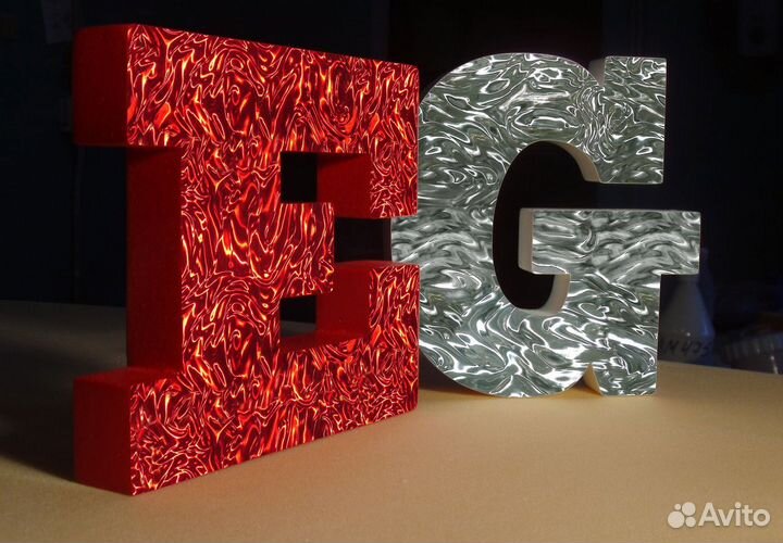 Изготовление объемных букв из пенопласта