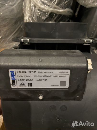 Вентилятор центробежный улитка d2e146-ht67-31