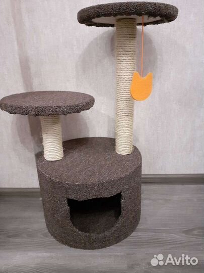 Домик-когтеточка для кошек