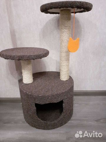 Домик-когтеточка для кошек