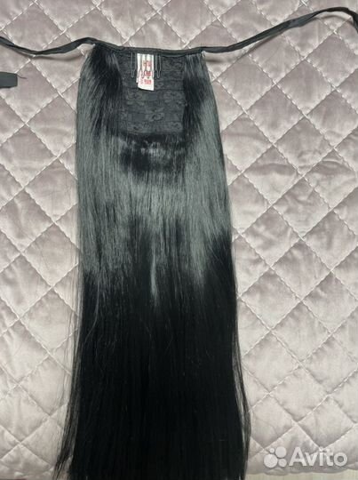 Волосы на заколках (хвост)