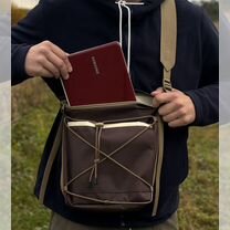 Brown shoulder bag modified (сумка через плечо)