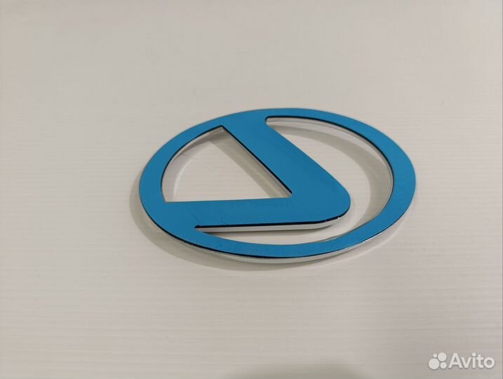 Эмблема Lexus 110x74 Хром