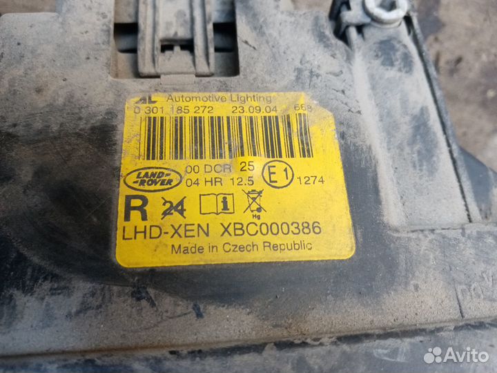 Фара на Ленд Ровер Рейнж Ровер III 04г