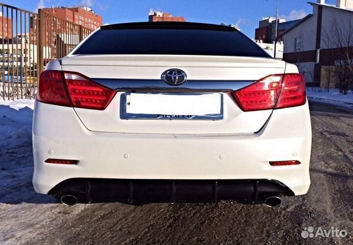 Camry 50 Диффузор заднего бампера Губа B2XA1