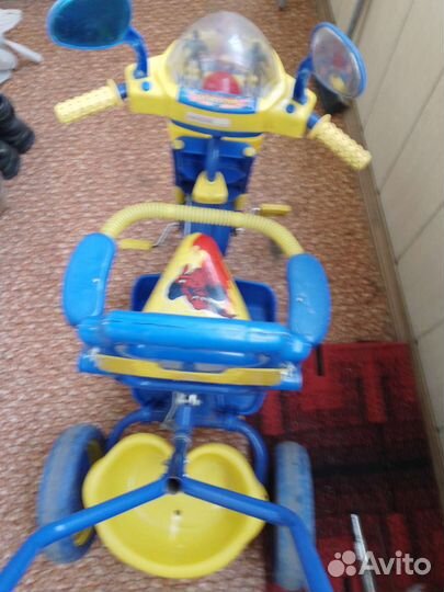 Детский трех колесный велосипед spider-MAN