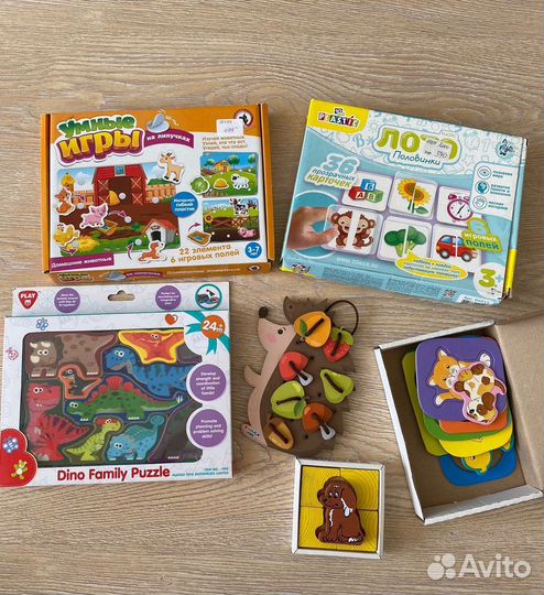 Развивающие игры. Лото. Липучки. Шнуровка