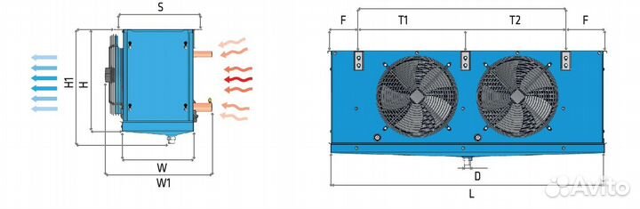 Воздухоохладитель 18,2 кВт FrigoCool ESC 45.22.8