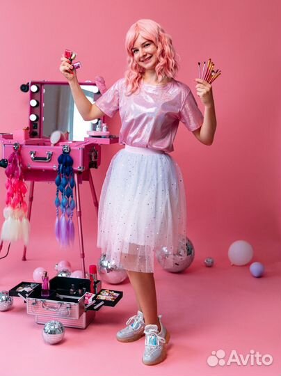 Салон красоты на детский праздник, косы канеколон