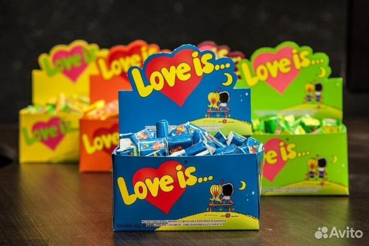 Love is жвачка люблю (100шт)