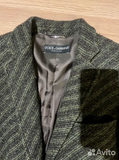 Пальто Dolce&Gabbana оригинал зеленого цвета