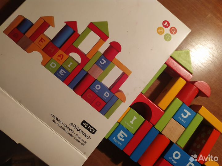 Деревянный конструктор miniso