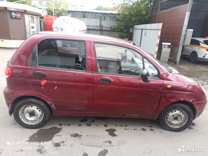 Daewoo Matiz 0.8 МТ, 2011, битый, 218 000 км