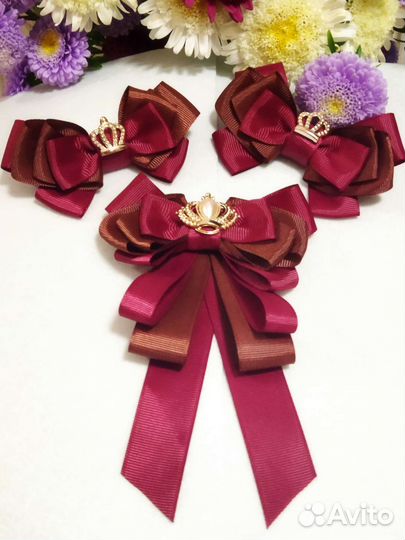 Бантики и галстук, набор для школьницы