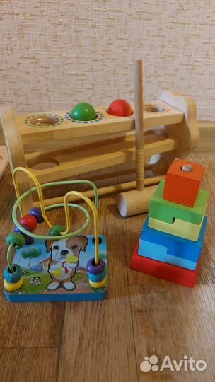 Развивающие деревянные игрушки