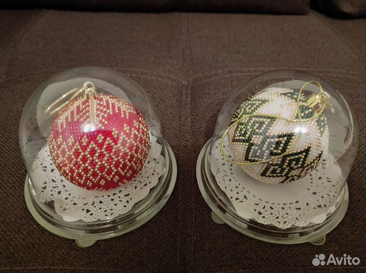 Новогодние шары, ручная работа