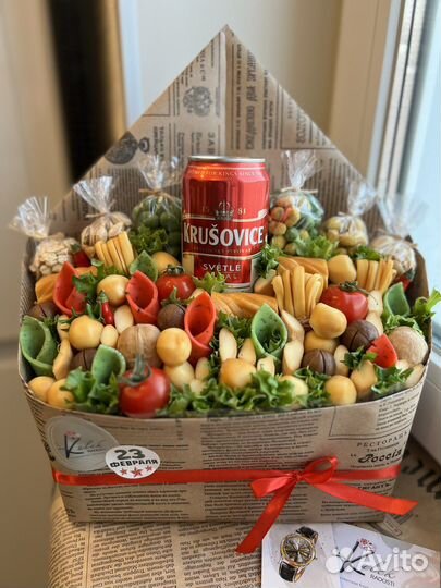 Мужские букеты съедобные