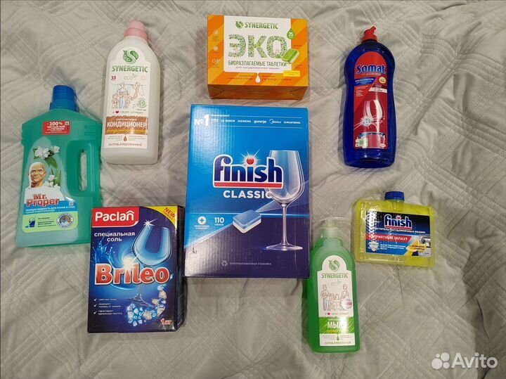 Таблетки для посудомоечных машин финиш