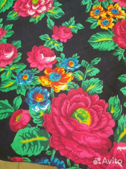 Павловопосадский платок СССР размер 150150